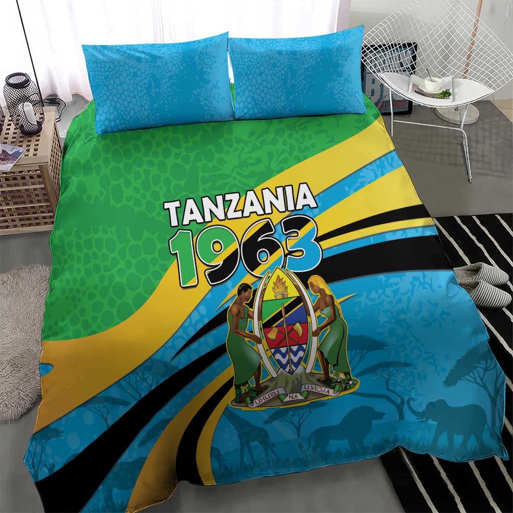 Tanzania Uhuru Day Bedding Set Coat Of Arms - Sports Style - African Pride