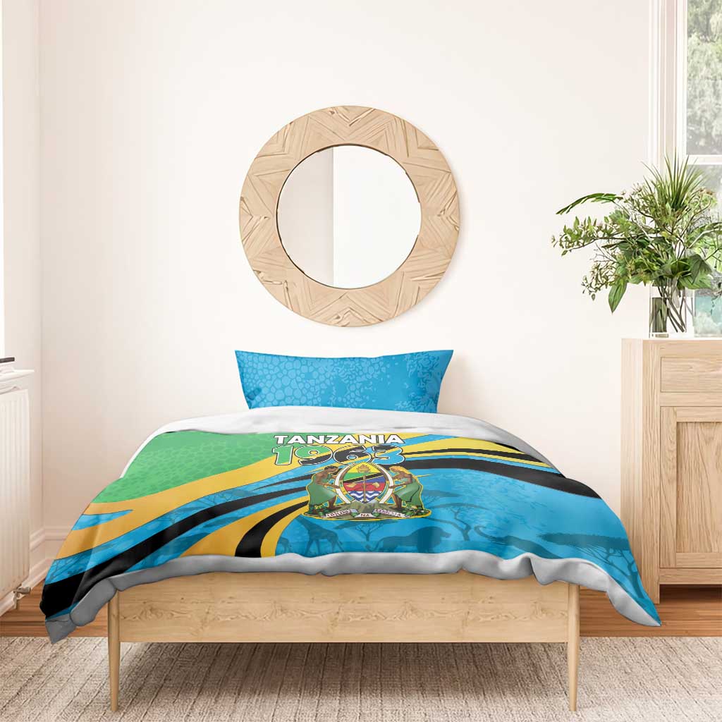 Tanzania Uhuru Day Bedding Set Coat Of Arms - Sports Style - African Pride