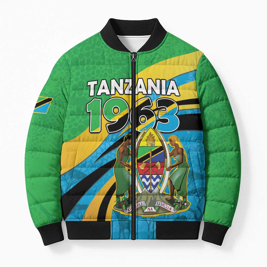Personalized Tanzania 1963 Bomber Puffer Jacket Happy Independence Day