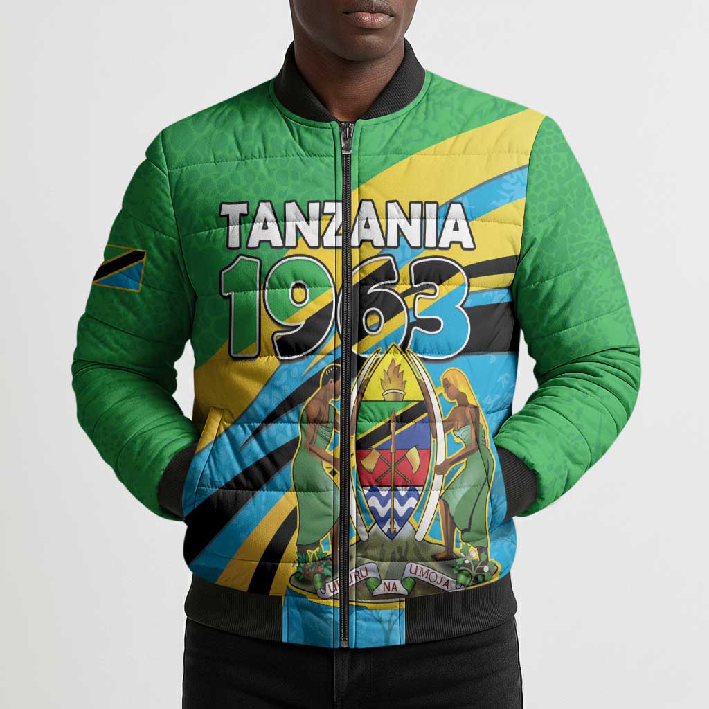 Personalized Tanzania 1963 Bomber Puffer Jacket Happy Independence Day