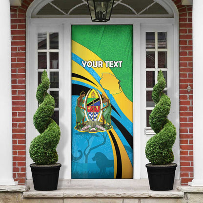 Personalized Tanzania 1963 Door Cover Happy Independence Day
