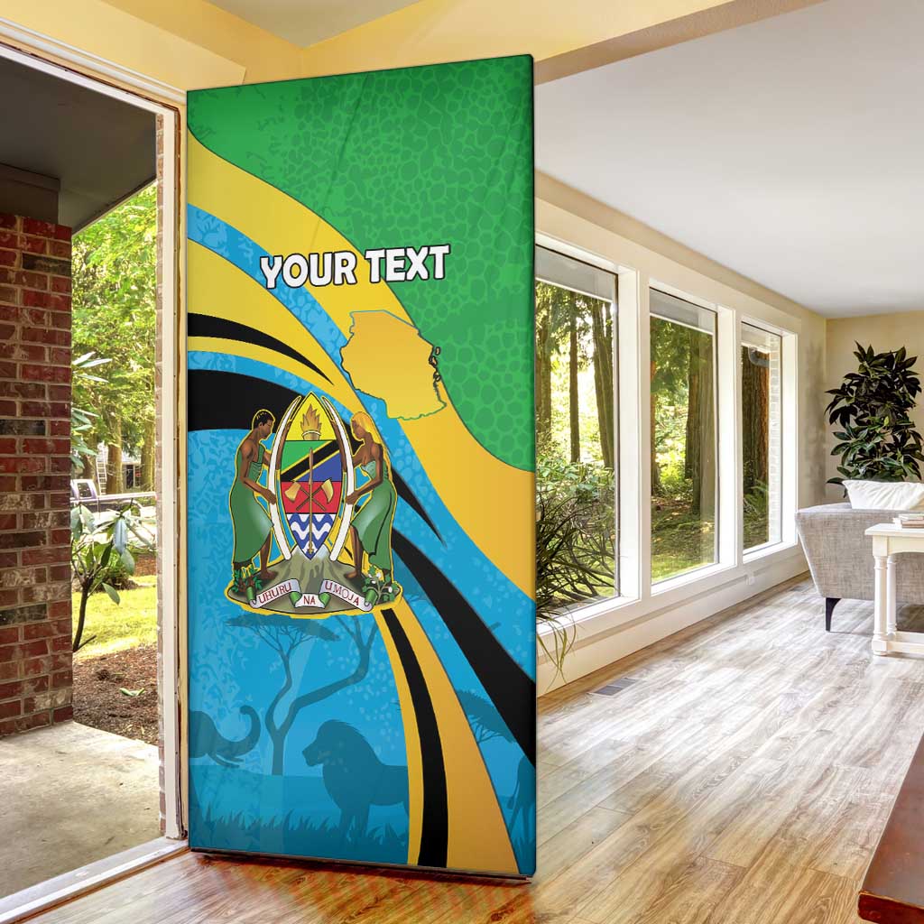 Personalized Tanzania 1963 Door Cover Happy Independence Day