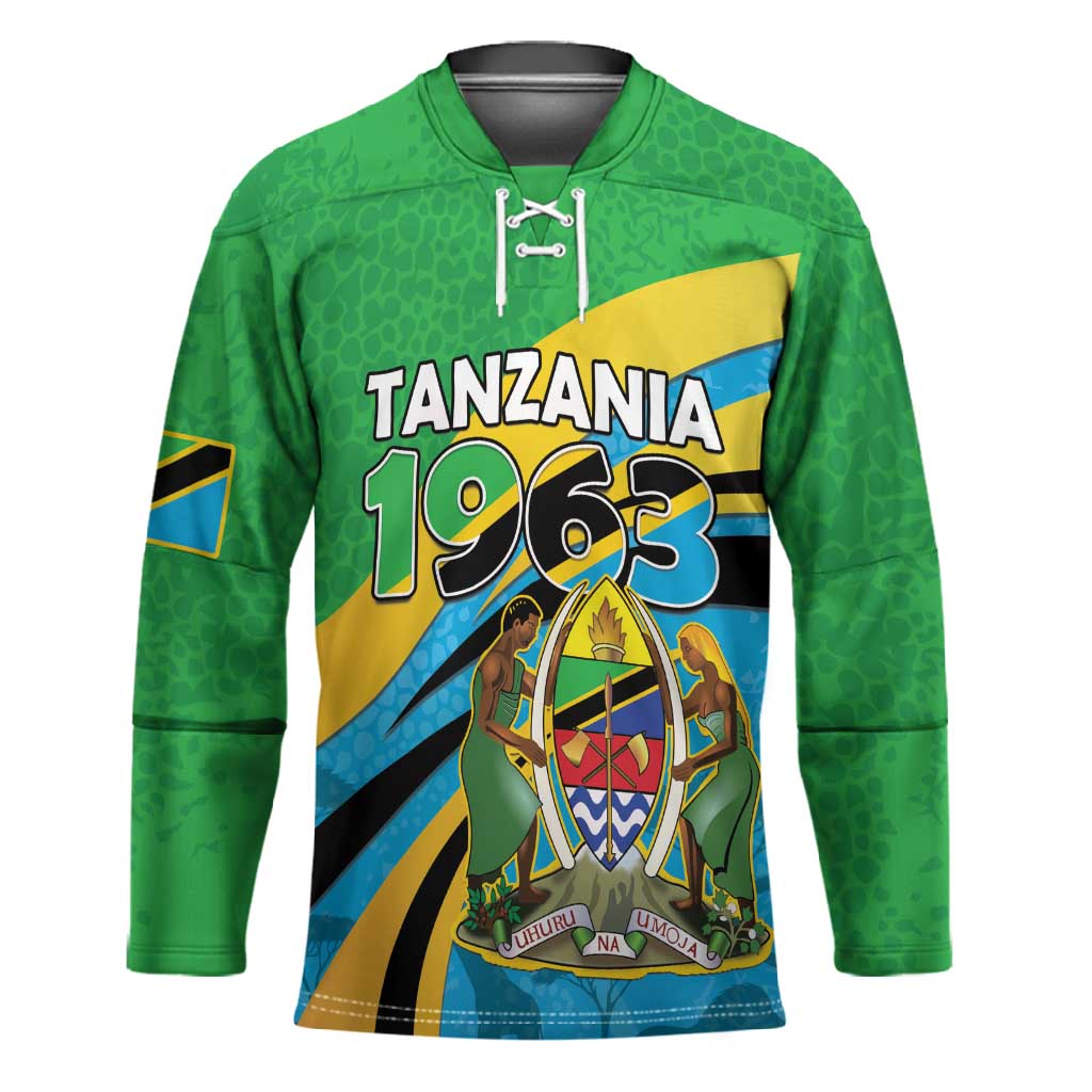 Personalized Tanzania 1963 Hockey Jersey Happy Independence Day