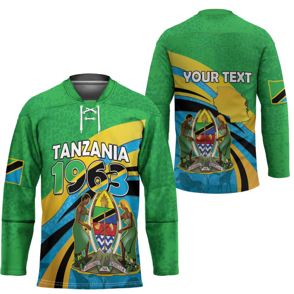 Personalized Tanzania 1963 Hockey Jersey Happy Independence Day