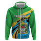 Personalized Tanzania Uhuru Day Hoodie Coat Of Arms - Sports Style - African Pride