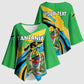 Personalized Tanzania 1963 Kimono Sleeve Blouse Happy Independence Day