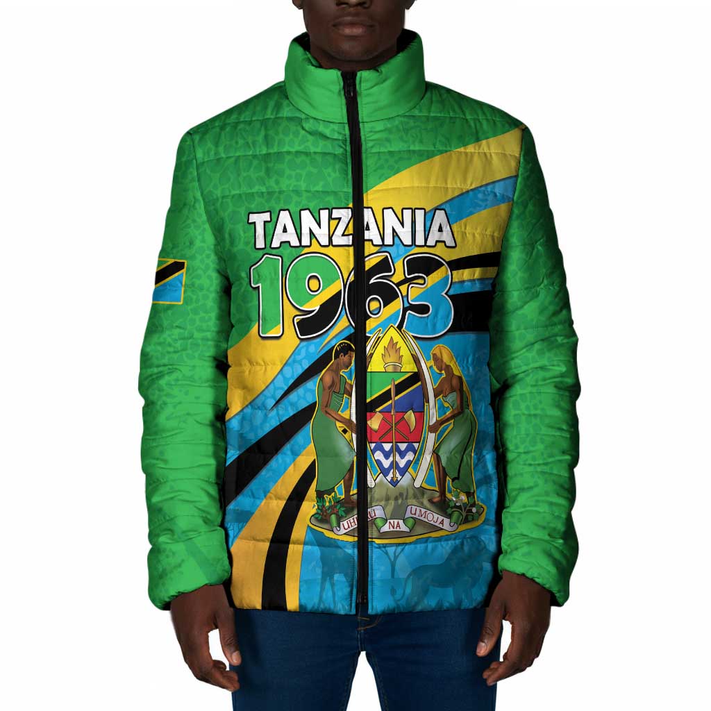 Personalized Tanzania 1963 Padded Jacket Happy Independence Day