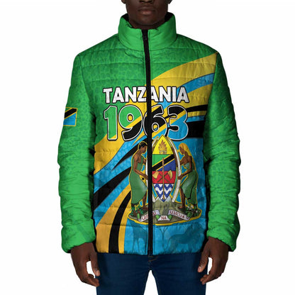 Personalized Tanzania 1963 Padded Jacket Happy Independence Day