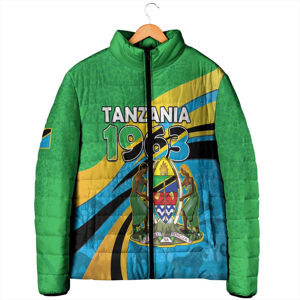 Personalized Tanzania 1963 Padded Jacket Happy Independence Day