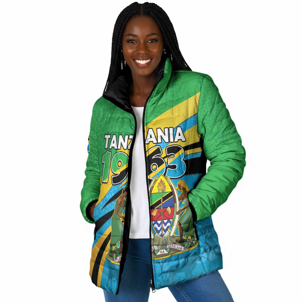 Personalized Tanzania 1963 Padded Jacket Happy Independence Day