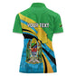 Personalized Tanzania Uhuru Day Women Polo Shirt Coat Of Arms - Sports Style - African Pride
