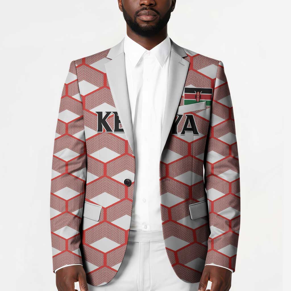 Personalized Kenya Athletics White Jersey Blazer
