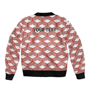 Personalized Kenya Athletics Bomber Jacket White Jersey - African Pride