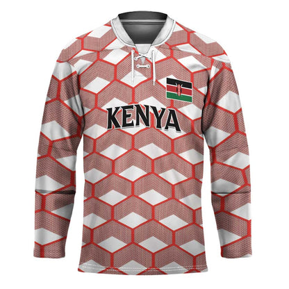Personalized Kenya Athletics White Jersey Hockey Jersey