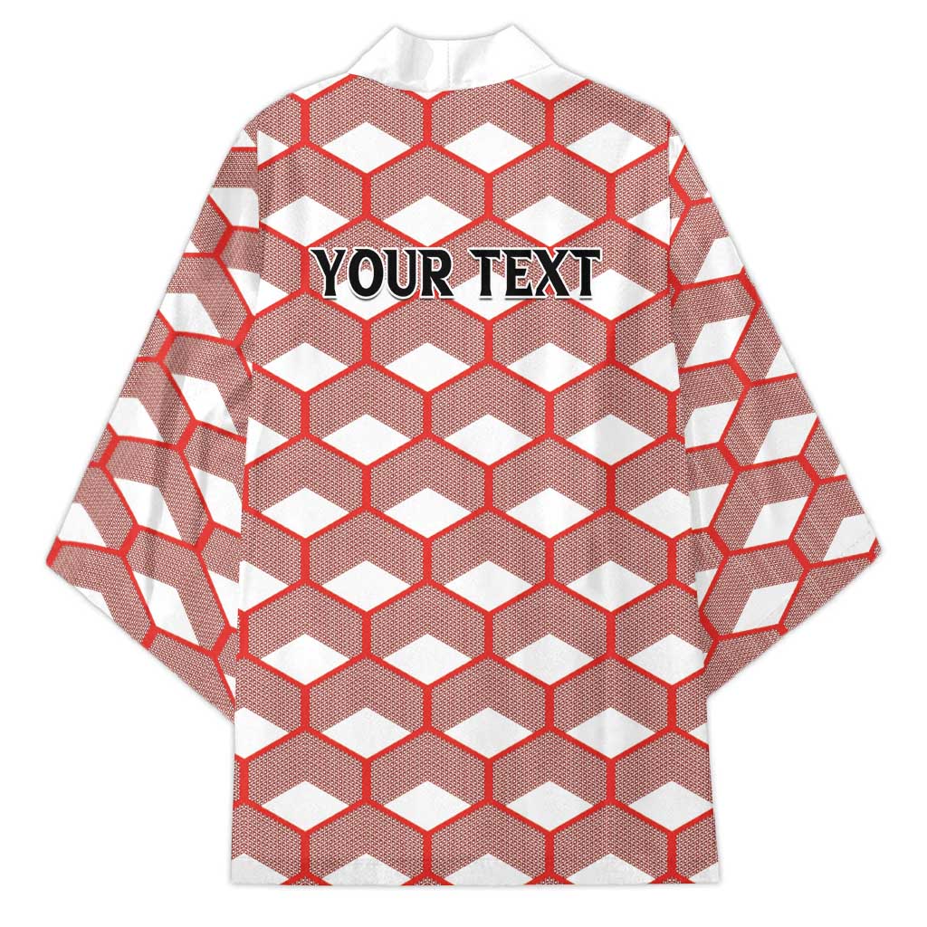 Personalized Kenya Athletics White Jersey Kimono