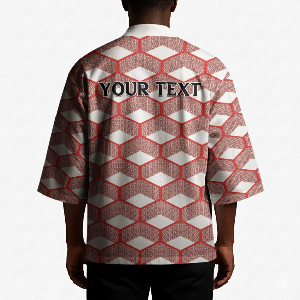 Personalized Kenya Athletics White Jersey Kimono