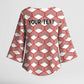 Personalized Kenya Athletics White Jersey Kimono Sleeve Blouse