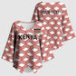 Personalized Kenya Athletics White Jersey Kimono Sleeve Blouse