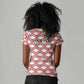 Personalized Kenya Athletics Women V-Neck T-Shirt White Jersey - African Pride
