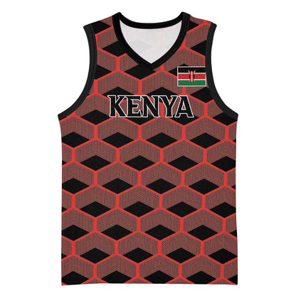 Personalized Kenya Athletics Basketball Jersey Black Jersey LT15