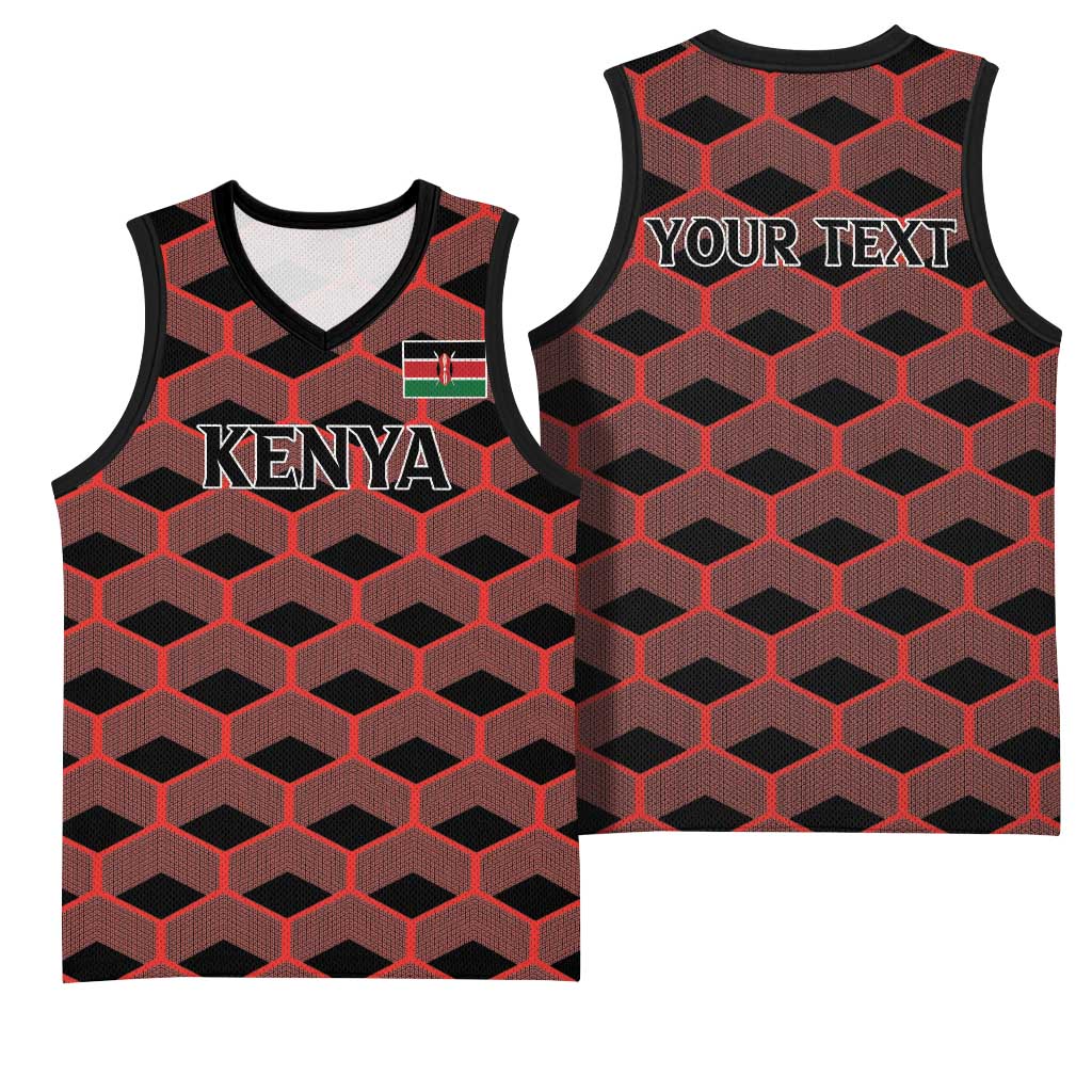 Personalized Kenya Athletics Basketball Jersey Black Jersey LT15