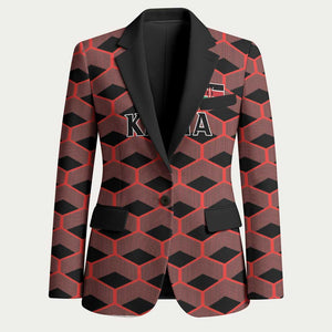 Personalized Kenya Athletics Black Jersey Blazer
