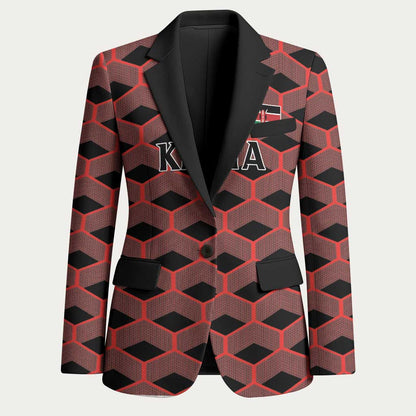 Personalized Kenya Athletics Black Jersey Blazer