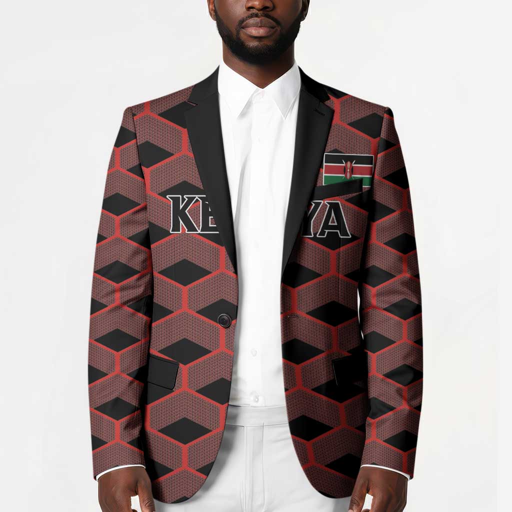 Personalized Kenya Athletics Black Jersey Blazer