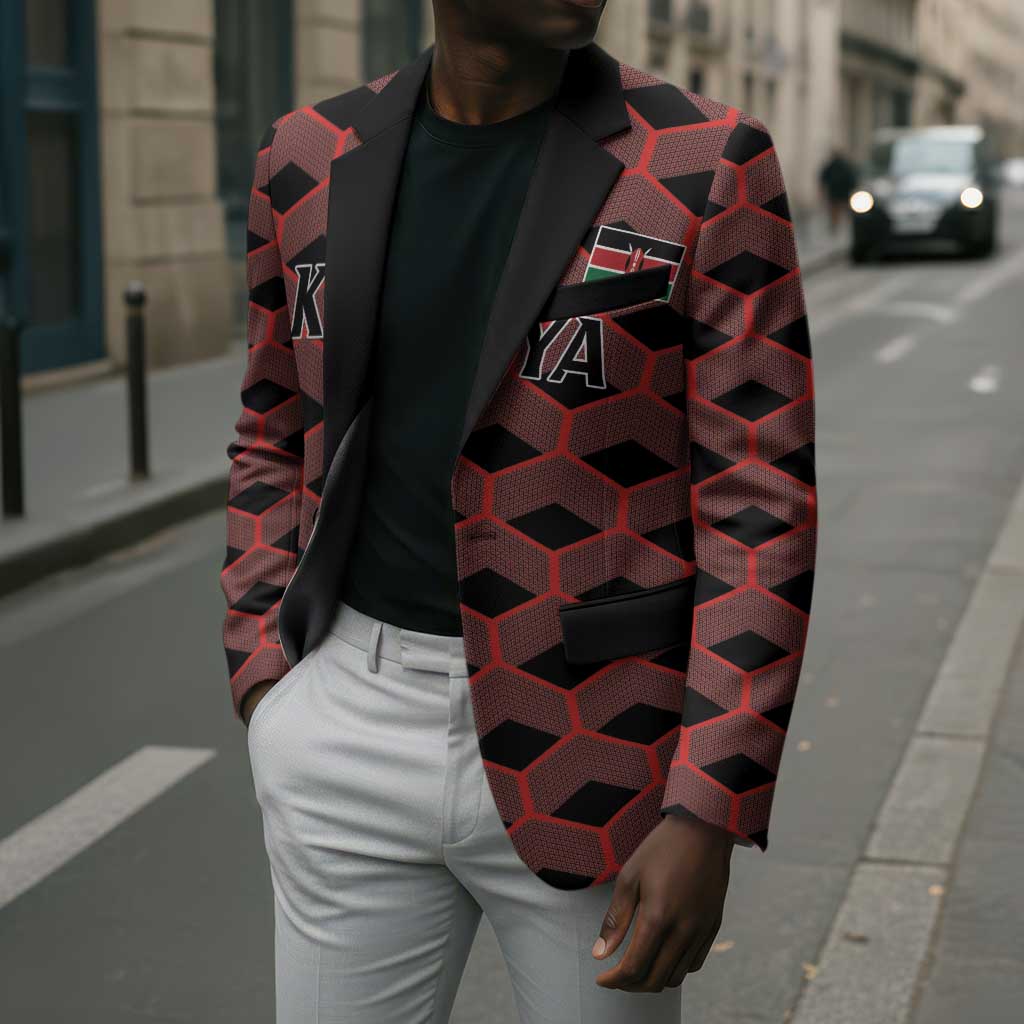 Personalized Kenya Athletics Black Jersey Blazer