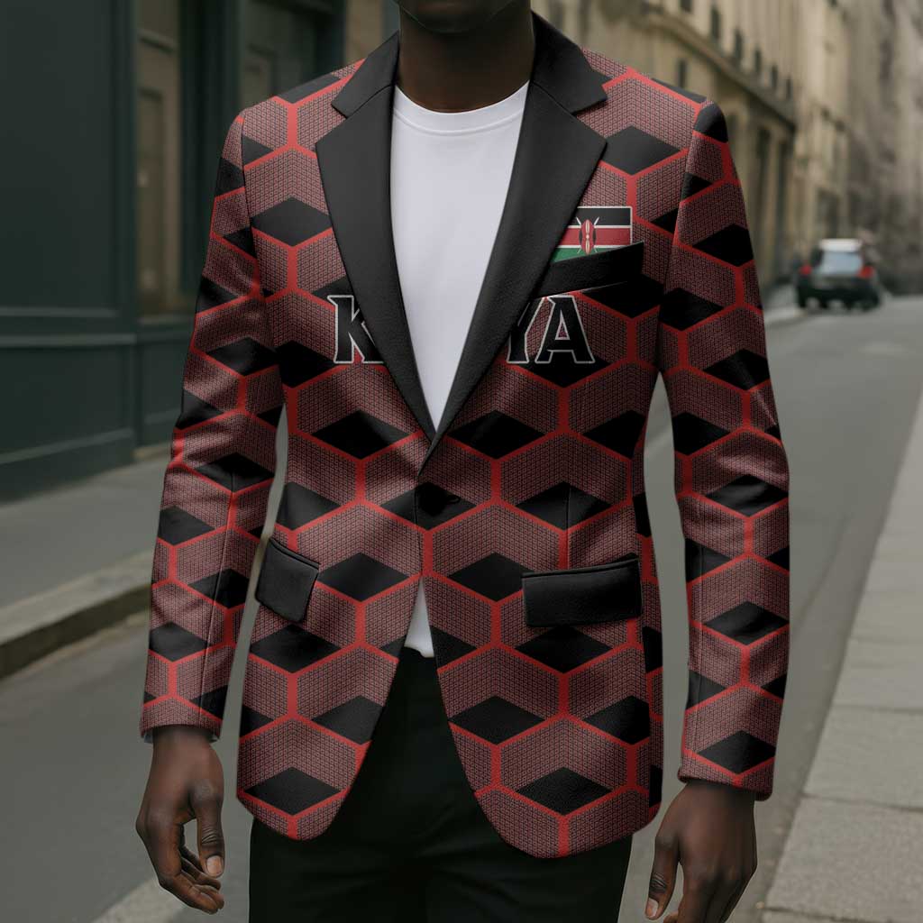 Personalized Kenya Athletics Black Jersey Blazer