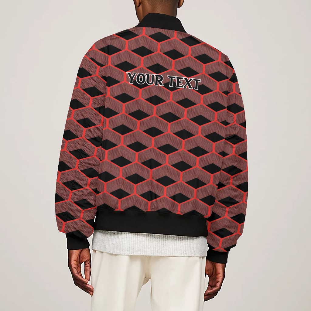 Personalized Kenya Athletics Bomber Jacket Black Jersey - African Pride
