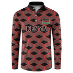 Personalized Kenya Athletics Black Jersey Button Sweatshirt