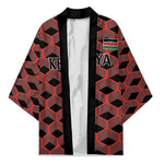 Personalized Kenya Athletics Black Jersey Kimono