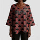 Personalized Kenya Athletics Black Jersey Kimono Sleeve Blouse