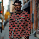 Personalized Kenya Athletics Long Sleeve Shirt Black Jersey - African Pride