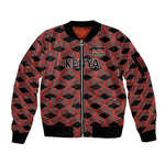 Personalized Kenya Athletics Sleeve Zip Bomber Jacket Black Jersey - African Pride
