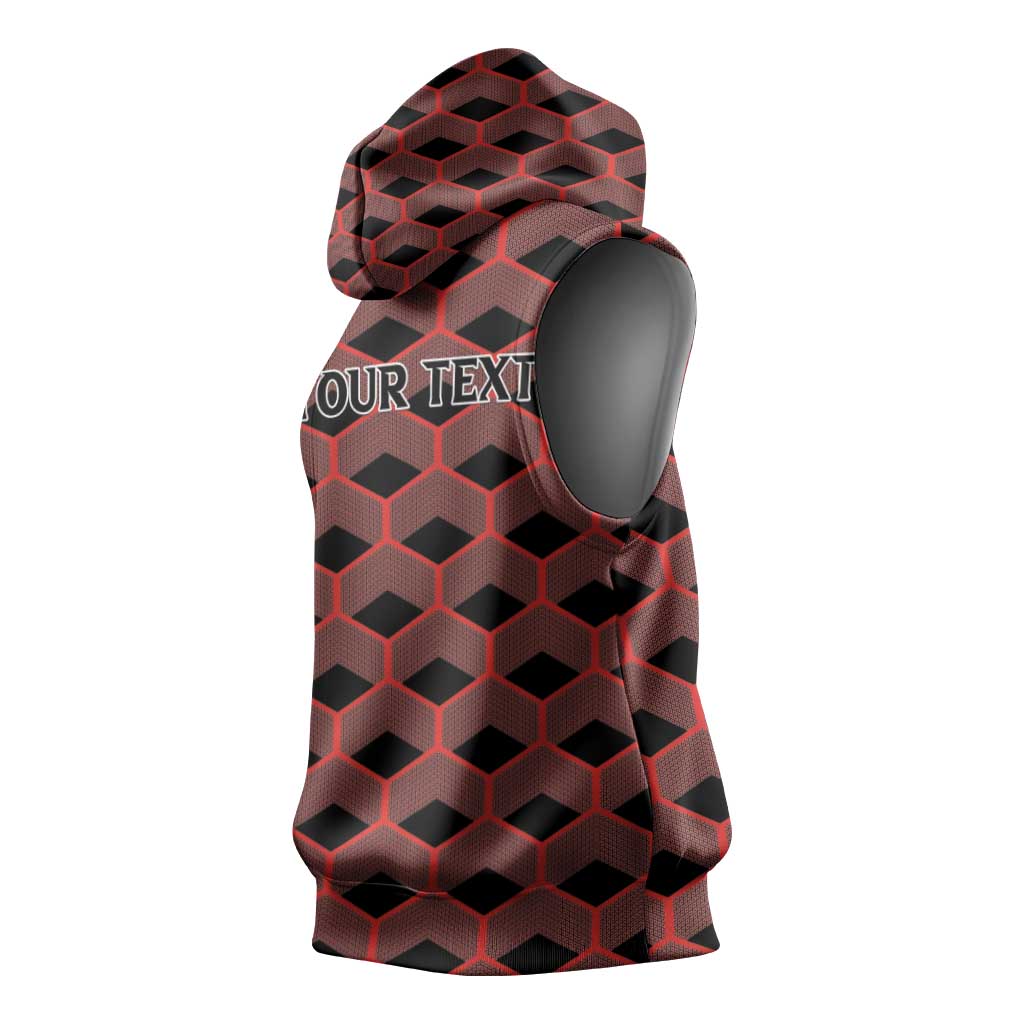 Personalized Kenya Athletics Sleeveless Hoodie Black Jersey - African Pride