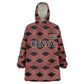 Personalized Kenya Athletics Wearable Blanket Hoodie Black Jersey - African Pride