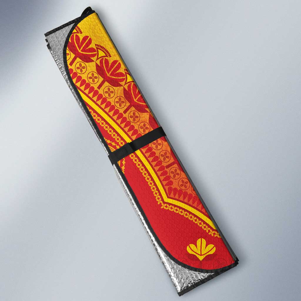 Benin African Dashiki Auto Sun Shade
