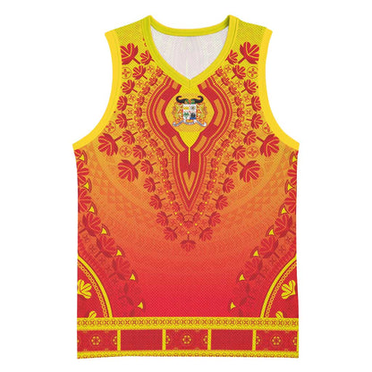 Personalized Afro Benin Basketball Jersey African Dashiki Style LT15