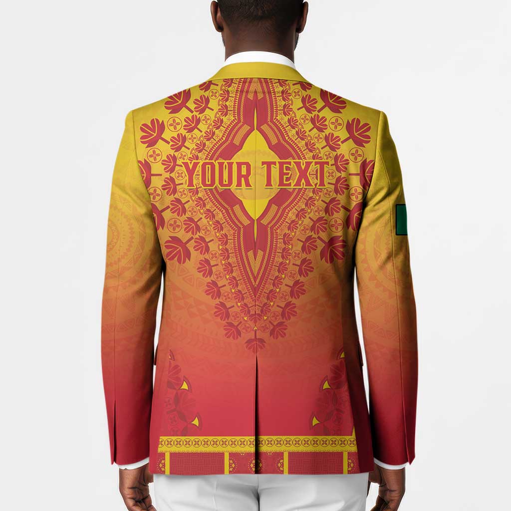 Personalized Benin African Dashiki Blazer