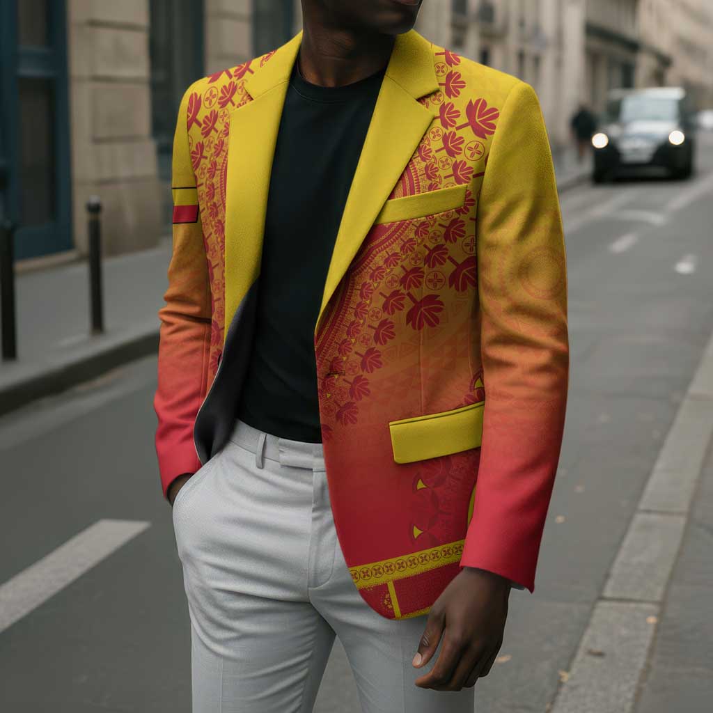 Personalized Benin African Dashiki Blazer