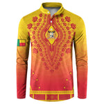 Personalized Benin African Dashiki Button Sweatshirt