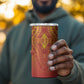 Personalized Afro Benin 4 in 1 Can Cooler Tumbler African Dashiki Style - African Pride