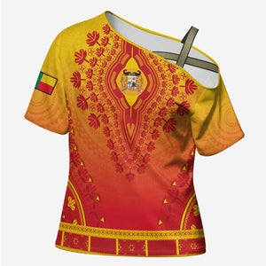 Personalized Benin African Dashiki Cross Shoulder Shirt