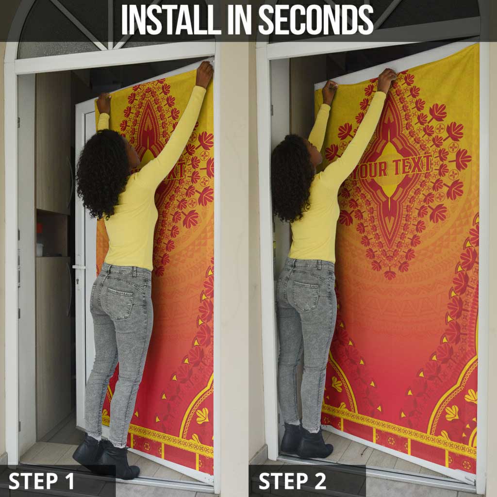 Personalized Benin African Dashiki Door Cover