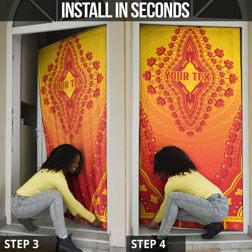 Personalized Benin African Dashiki Door Cover