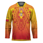 Personalized Benin African Dashiki Hockey Jersey