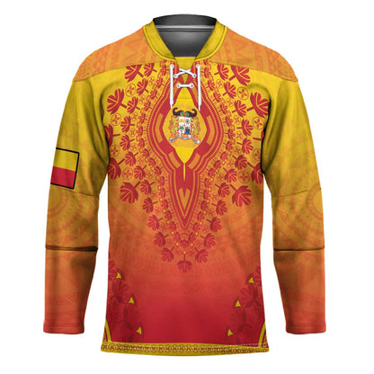 Personalized Benin African Dashiki Hockey Jersey