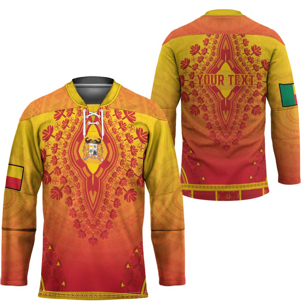 Personalized Benin African Dashiki Hockey Jersey